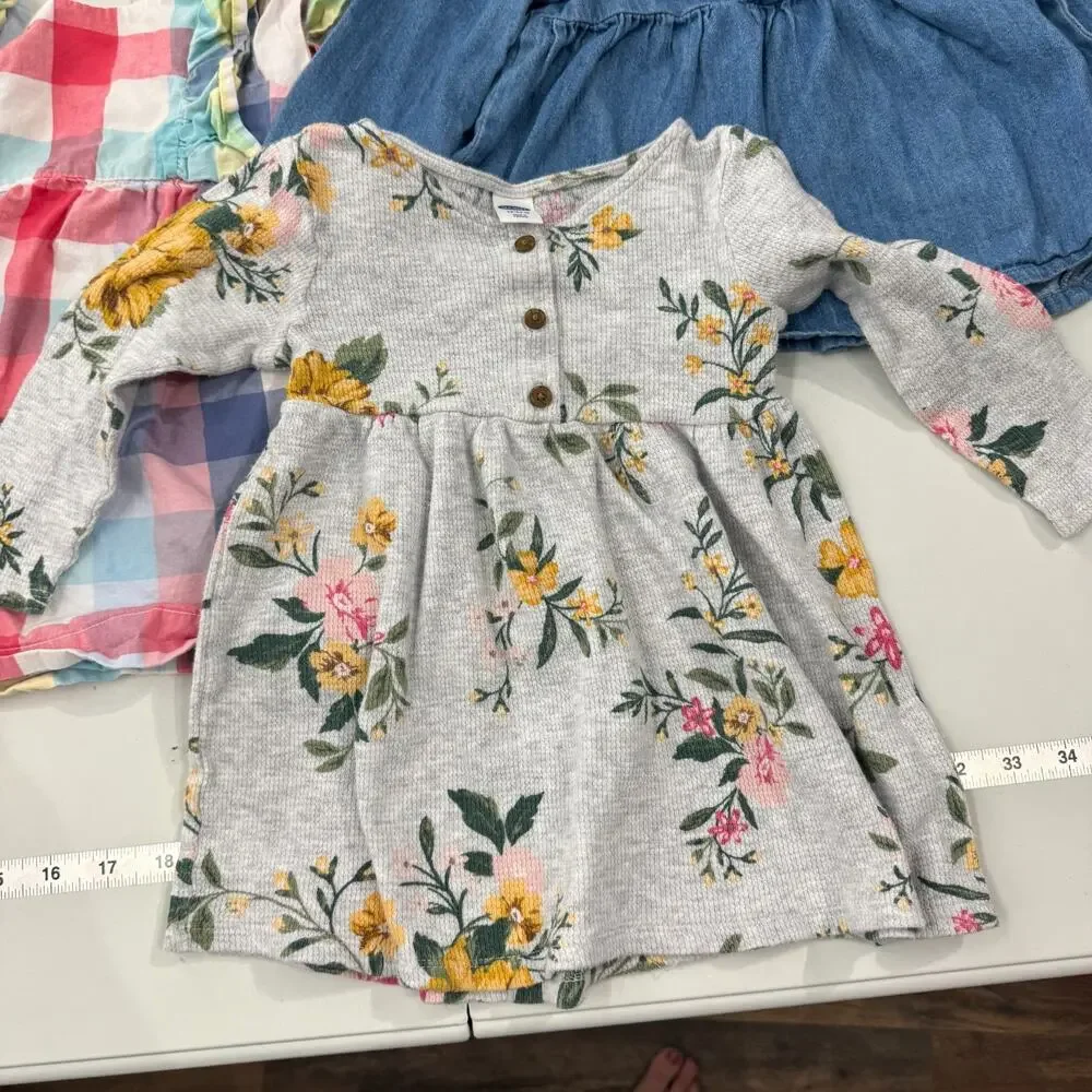 Baby Gap & Old Navy Lot of Girls Dresses Top Sz 18-24 Months Floral Boho